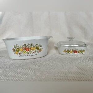 Set of Vintage Corning Ovenware